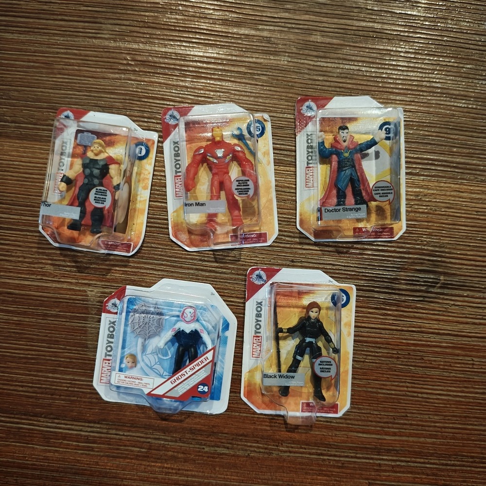 lot of 5 mini Brands figures Marvel Iron Man‎ Dr Strange Ghost Spider Thor Widow